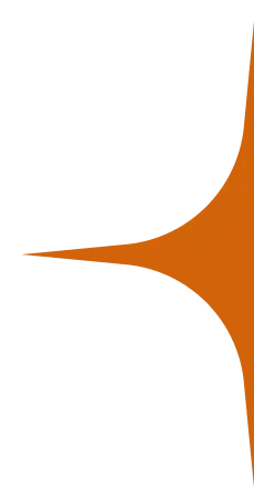 Orange distribution plot shaped like a sideways bell curve with a wider middle and tapered ends on a black background.