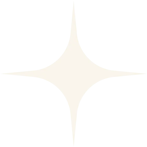 Four-pointed white sparkle or star shape on a black background.